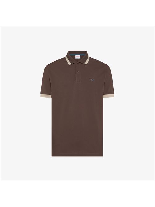 polo big stripe on collar s/s SUN 68 | A3611208